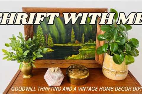 Thrift With Me At Goodwill for Vintage Home Decor ~ cute haul plus a DIY! #thriftwithme
