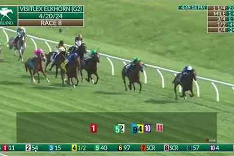 Horse Racing: Silver Knott Wins The G2 VISITLEX ELKHORN, Full Race 8 Keenland Sat. April 20, 2024.