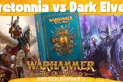 Old World Battle Report 1500 pts Bretonnia vs Dark Elves! #warhammertheoldworld