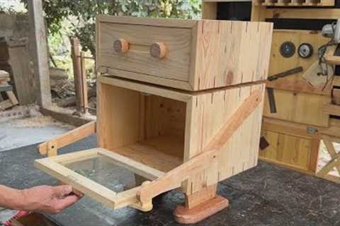 Effective Solution Using Recycled Wooden Pallets // Bedroom Cabinet Design Inspired By Robots