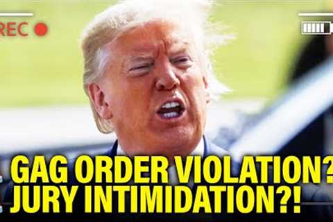 Trump STEPS INTO IT Moments Before CONTEMPT HEARING…