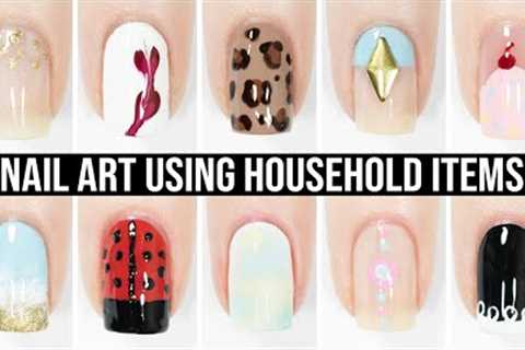 CUTE NAIL ART 2024 | Easy &amp; Fun Nail Art Designs Using ONLY Household Items Compilation!