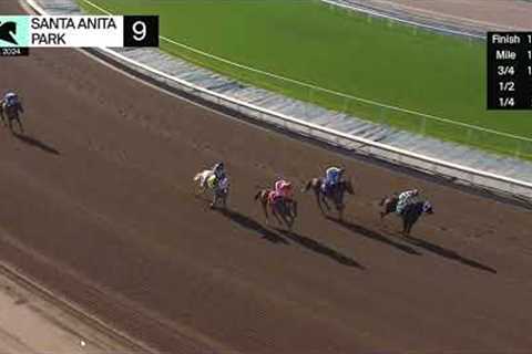 Horse Racing: Coffee in Bed Wins the 2024 $200K G2 Santa Maria Stakes At Santa Anita Sun. April 21.