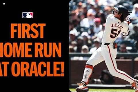Jung Hoo Lee hits his first Oracle Park home run!