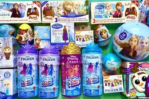 ASMR Disney Frozen huge Toys Collection l Disney Doorables Frozen Snow Color Reveal dolls