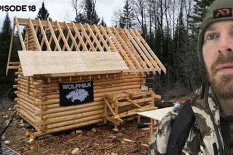 Winter Log Cabin Build on Off-Grid Homestead |EP18|