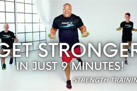 Build Strength in Just 9 MIN with this Full-Body Strength Training for Seniors &amp; Beginners