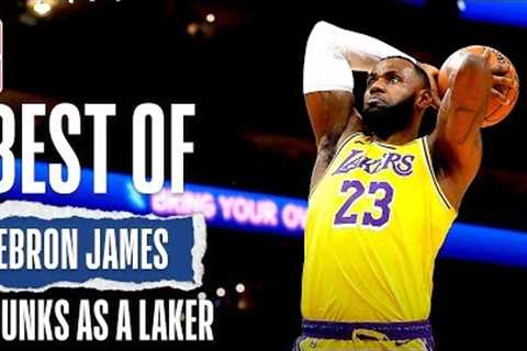 LeBron's BEST Dunks Since Joining The Lake Show!