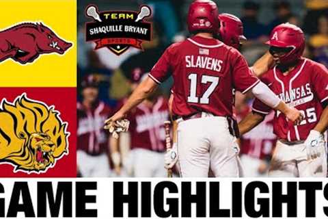#2 Arkansas vs Arkansas-Pine Bluff  Highlights | NCAA Baseball Highlights | 2024 College Baseball