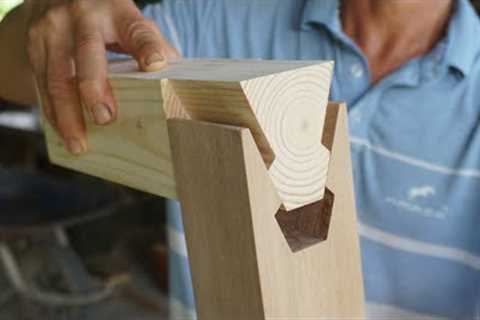Extreme Wooden Woodworking Skills, ASMR Perfect A Hand Cut Mitered Dovetails
