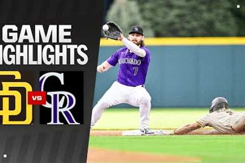 Padres vs. Rockies Game Highlights (4/22/24) | MLB Highlights