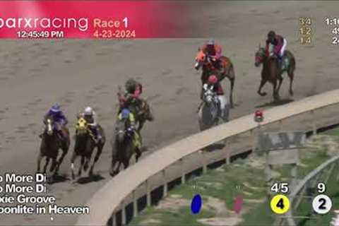 Horse Racing: Dixie Groove Wins Race 1 Parx Racing. Full Race Tues. April 23, 2024.