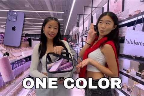 BUYING Everything in ONE COLOR for my little sister!!  *NO BUDGET *