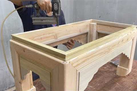Amazing Pallet Woodworking Project // Build An Artistic Table With A Unique Design For Your Home