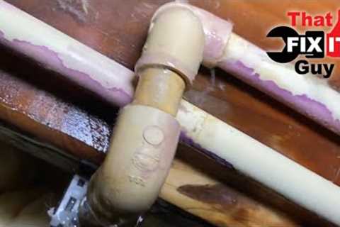 How To Fix Plastic Water Pipe That Has Broken In Your House
