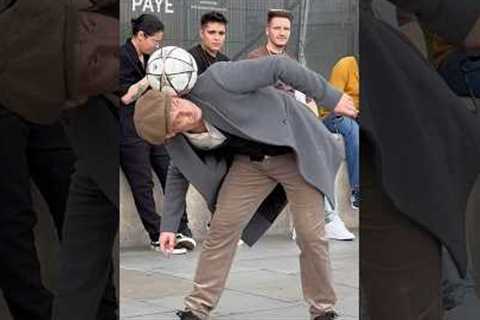 Old man Prank - World Champion Football Freestyler - London!!!
