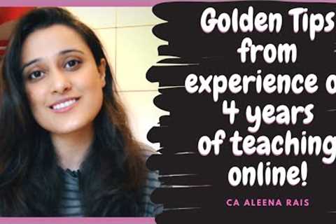 Built a successful online teaching career using these