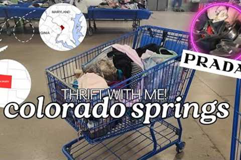 Shop with Me at the Goodwill Bins! Thrift With Me Across the COUNTRY in Colorado Spring! #thrifting