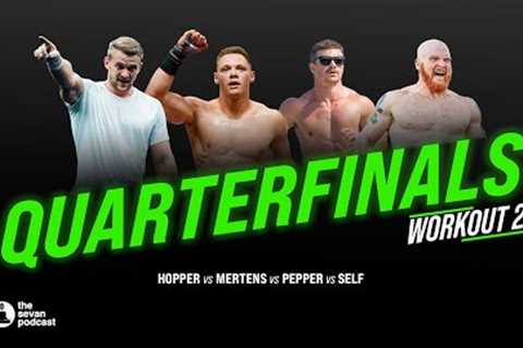 2024 CrossFit Games Quarterfinals Hopper vs Mertens vs Pepper vs Self: Workout 2