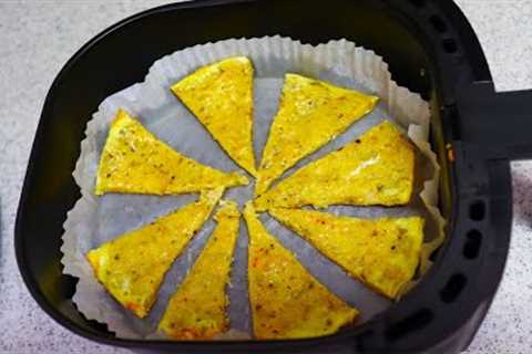 Air Fry Recipe, Taste Better Than Pizza Just Grate 2 Potatoes, Add 2 Eggs, Quick Delicious Breakfast