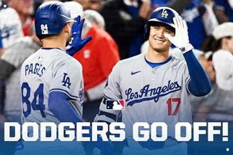 20 hits!! The Dodgers put on an offensive showcase!
