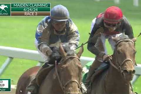 Horse Racing: Mo Rhodes Wins Race 3 At Keenland. Full Race With Payouts Weds. 4/24/24.