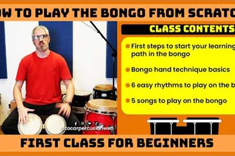 How to Play Bongo from Scractch |  First Online Class for Beginners #percussion #bongo