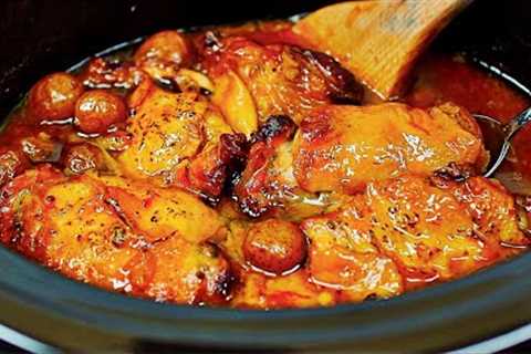 Slow Cooker Honey Garlic Chicken Thighs and Potatoes Recipe