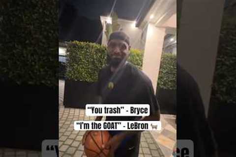 Bron wasn’t having it with the trash talk from his son 😂 (via _justbryce/IG)
