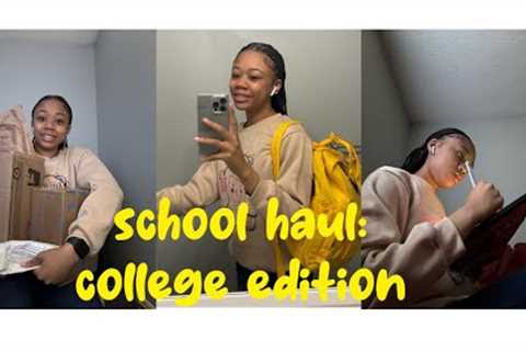 UNBOXING school supplies haul : college edition | kate iona