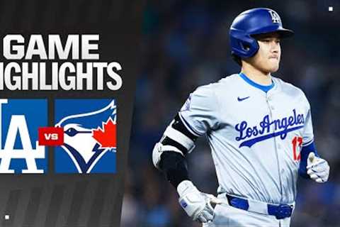 Dodgers  vs. Blue Jays Game Highlights (4/27/24) | MLB Highlights