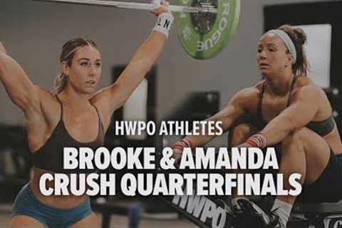 Brooke Wells and Amanda Barnhart Crush Quarterfinals