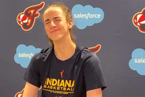 'Indiana is the new Hollywood' Erica Wheeler says; Caitlin Clark's face says it all