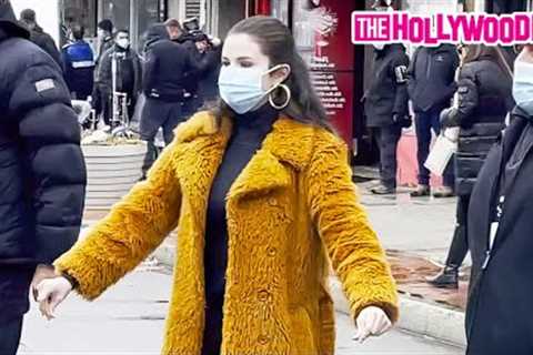 Selena Gomez Snaps On Paparazzi That's Getting On Her Nerves While Filming OMITB In New York, NY