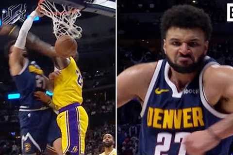 Jamal Murray Flexes After Dunking on LeBron James | 2024 NBA Playoffs