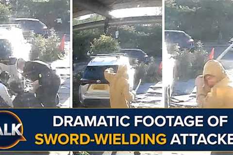 Dramatic Doorbell Camera Footage Shows Moment Police Tasered Sword-Wielding Man In Hainault