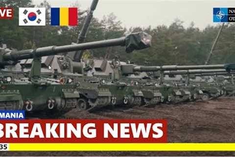 Romania acquired new military technology from South Korea including K9 howitzers and K2 tanks