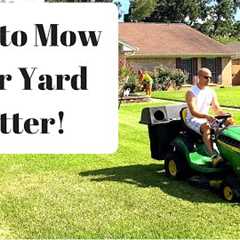 A FASTER way to mow your yard!!