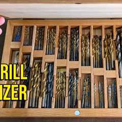 Store all your drill bits in one handy case. Weekend woodworking shop project.