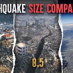 Earthquake Size Comparison