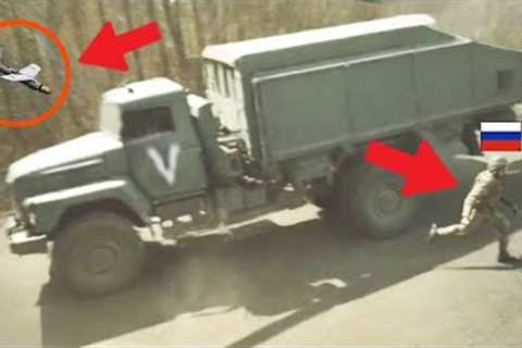 Russian Kamaz Truck with Ammunition is hiding from a Ukrainian FPV Drone!