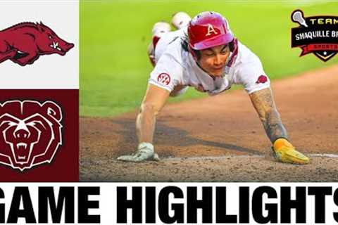 #2 Arkansas vs Missouri State Highlights | NCAA Baseball Highlights | 2024 College Baseball