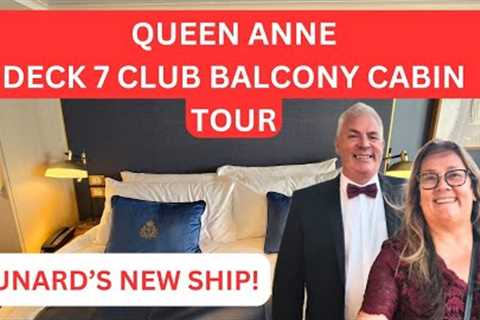 First Look at Cunard's Brand New Ship Queen Anne Club Balcony Cabin 7077