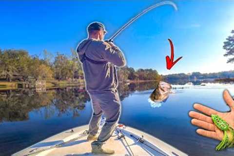 Fishing a New HIDDEN Lake!! (Topwater Explosions)