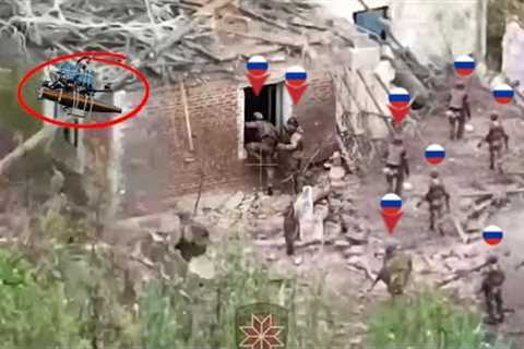 Horrible! Ukrainian FPV drones mercilessly blow up Russian soldiers one by one in frontline Robotyne