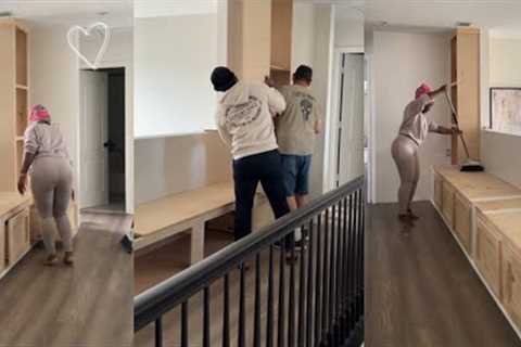 NEW DESIGN!! MY CUSTOM BUILD IS DONE- LANDING ADDITION (DIY RENOVATION)