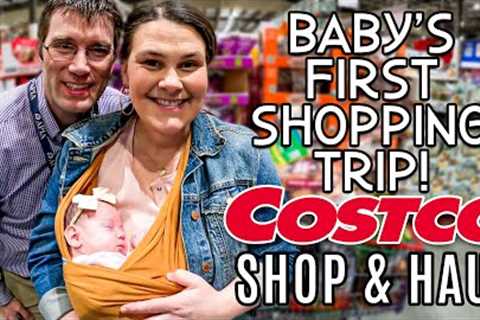 Costco Grocery Shop &amp; Haul | Baby's First Trip to Costco