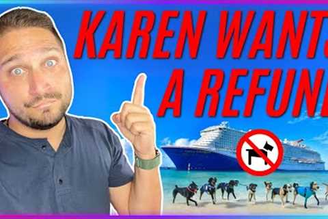 Cruise 'Karen' DEMANDS Refund Because of Service Dogs! 🤬🐶 #cruisenews