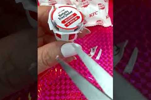 What's Inside the Mini Brands KFC Bucket? Zuru Toys Satisfying Toy Unboxing #shorts #asmr
