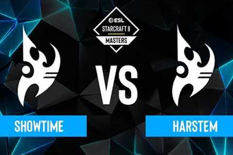 ShoWTimE vs. Harstem - ESL SC2 Masters: Spring 2024 Europe Regionals - Playoffs
